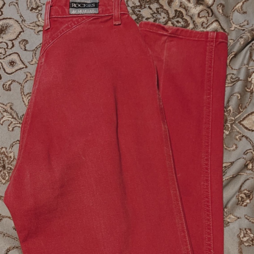 Vintage red Rockies